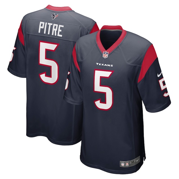 mens nike jalen pitre navy houston texans game player jersey